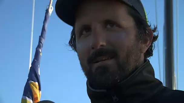 Yoann Richomme vainqueur de la première étape de la 50e édition de la Solitaire du Figaro