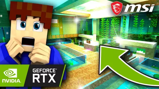 Je découvre Minecraft RTX dans une ville Futuriste