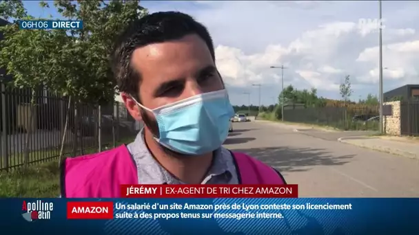 À Lyon, une manifestation contre le licenciement d'un salarié d'Amazon