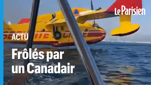 Incendie dans le Var : un bateau de plaisance frôlé par un Canadair en pleine zone d'écopage