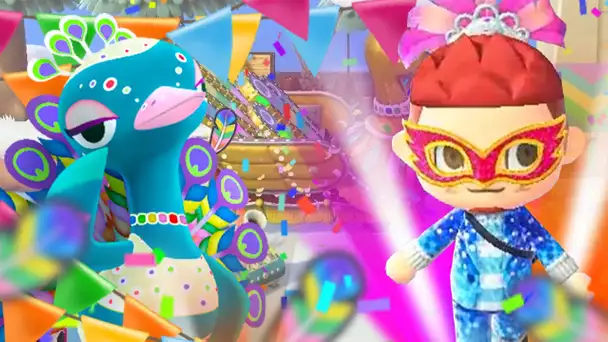 JE FÊTE CARNAVAL SUR ANIMAL CROSSING NEW HORIZONS (+ Nouvel Habitant 😱)