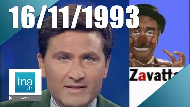 20h France 2 du 16 novembre 1993 - Achille Zavatta est mort | Archive INA
