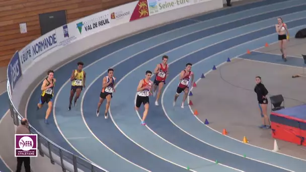 Val de Reuil 2018 : Finale 400 m Juniors M (Fabrisio Saidy en 47&#039;&#039;85)