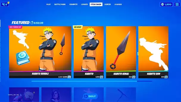 LE SKIN NARUTO ARRIVE LA SEMAINE PROCHAINE AVEC LE VILLAGE DE KONOHA ! (FORTNITE NEWS)