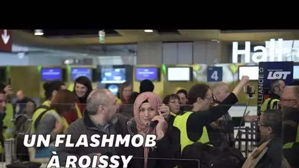 Pour l&#039;acte XVII, les gilets jaunes ont tenté un flashmob à l&#039;aéroport de Roissy