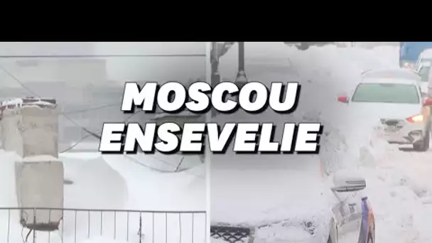 À Moscou, la neige a enseveli la ville depuis 3 jours