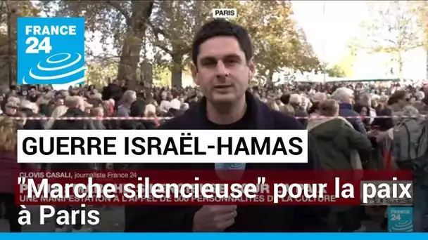 Guerre Israël-Hamas : une "marche silencieuse" pour la paix à Paris • FRANCE 24