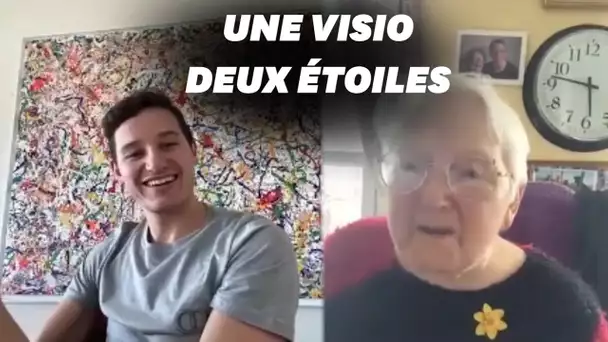 Florian Thauvin partage un bon moment avec Odette le jour de son anniversaire