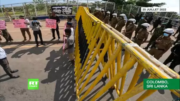 Sri Lanka : des manifestants se rassemblent près du palais présidentiel