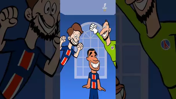 THE CHAMPIONSSSSS!!! 🇫🇷🏆 🎥 Thanks to @omomani #ChampionsLeague #PSG #Ligue1McDonalds #Cartoons