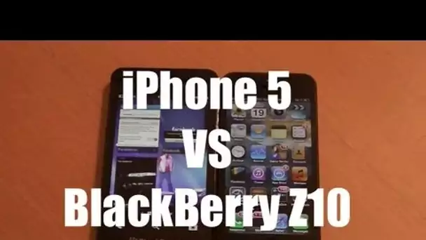 Comparatif Français - iPhone 5 VS BlackBerry Z10