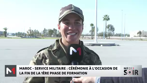 Service militaire : cérémonie à l´occasion de la fin de la 1ère phase de formation