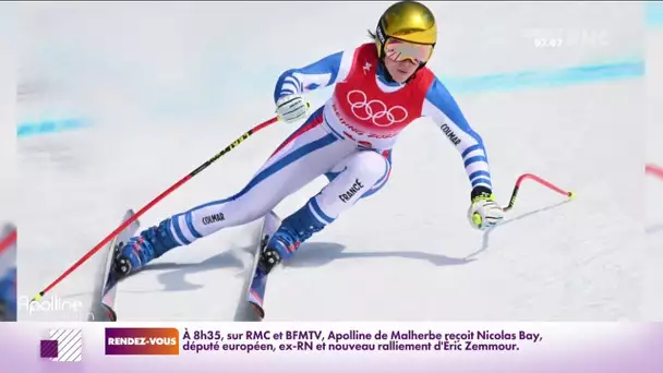 Pékin 2022 : la skieuse alpine Romane Miradoli vient de terminer son slalom