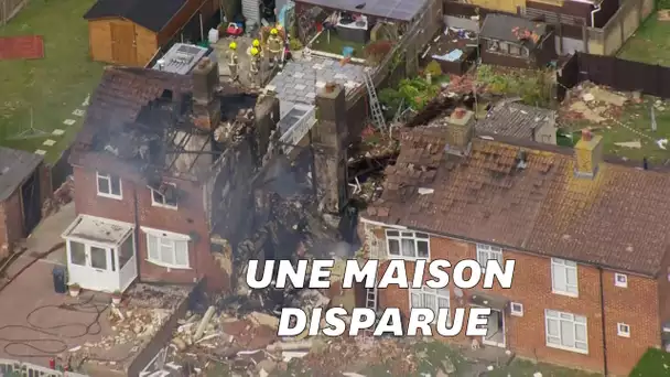 En Angleterre, une maison totalement détruite par une explosion, au moins 7 blessés