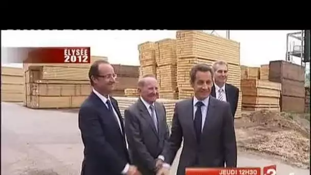 François Hollande et Nicolas Sarkozy en Corrèze - Archive vidéo INA