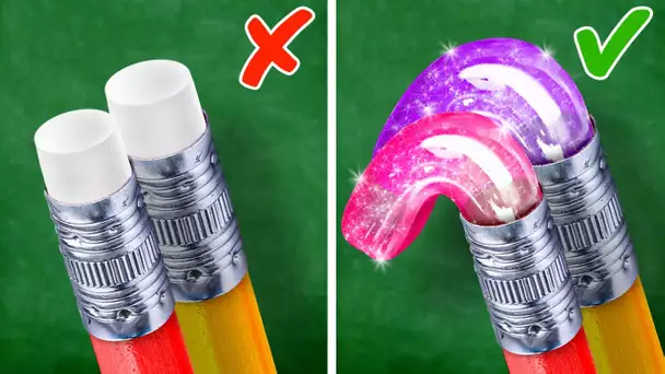 Trucs et astuces pour l'école 🤩 Trucs et astuces pour les élèves intelligents par 5-Minute Crafts