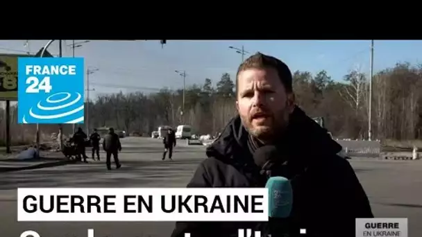 Guerre en Ukraine : près de Kiev, le dernier checkpoint avant la ville d'Irpin • FRANCE 24