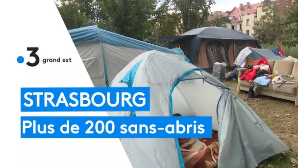 Strasbourg : plus de 200 sans-abris dorment sous des tentes