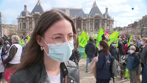 Marche loi climat à Valenciennes et à Lille.