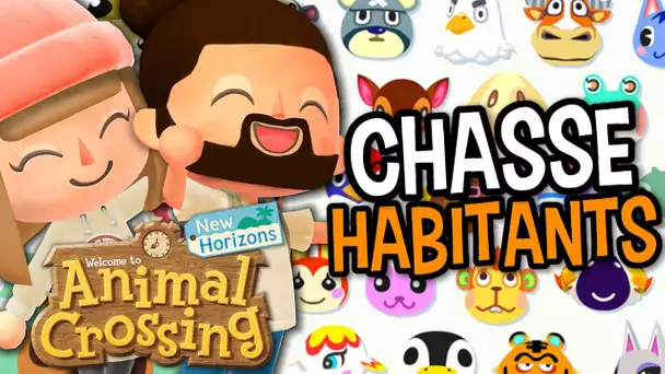 ON CHASSE DES HABITANTS RARES ! | ANIMAL CROSSING NEW HORIZONS EPISODE 55 CO-OP