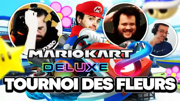 Mario Kart 8 #8 : Tournoi des fleurs ! (ft. MisterMV, Mynthos et Étoiles)