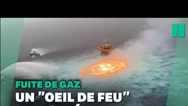 Les images surréalistes d'un gazoduc sous-marin en feu dans le Golfe du Mexique
