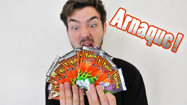 Ouverture de 15 FAUX Boosters Pokémon RARE ! ARNAQUE DE 225 EUROS !