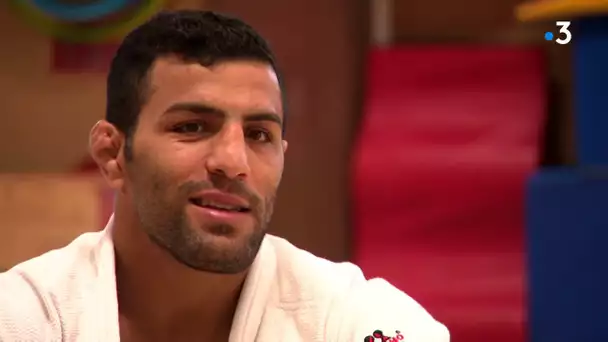 Le judoka Saeid Mollaei, champion olympique et réfugié politique, était à Grand Quevilly.