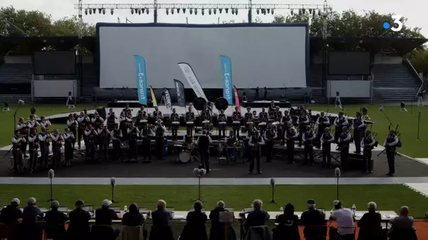 Festival Interceltique de Lorient 2023. La prestation du Bagad Kemper (Quimper)
