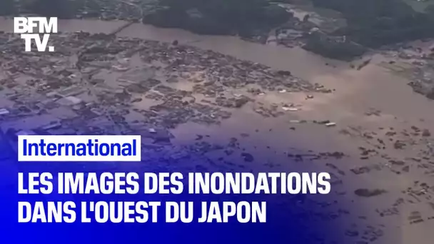 Les images des pluies diluviennes dans l'ouest du Japon