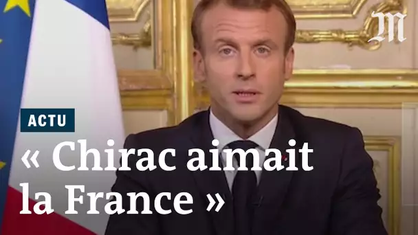 « C’était un grand français, libre », dit Emmanuel Macron à propos de Jacques Chirac