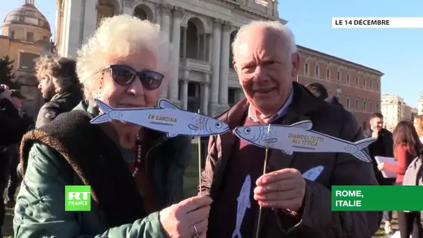 Les «sardines» manifestent à Rome contre Matteo Salvini