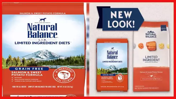 Natural Balance Limited Ingredient Diet Salmon & Sweet Potato | Adult Grain-Free Dry Dog Food