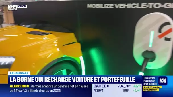 La borne qui recharge voiture et portefeuille