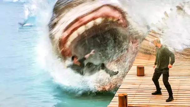 EN EAUX TRÈS TROUBLES "Le megalodon attaque les humains" TV Spots