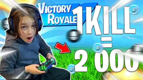 1 KILL = 2000 VBUCKS POUR CE PETIT ! IL ME DÉPOUILLE ...