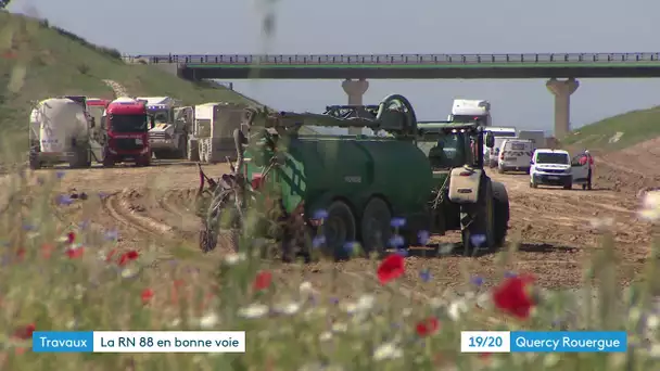 Aveyron : le dernier tronçon de la RN88 entre Rodez et Albi sur la bonne voie