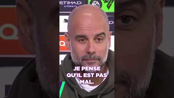 😅 Quand on demande à Guardiola ce qu'il pense de Kylian Mbappé ! #shorts