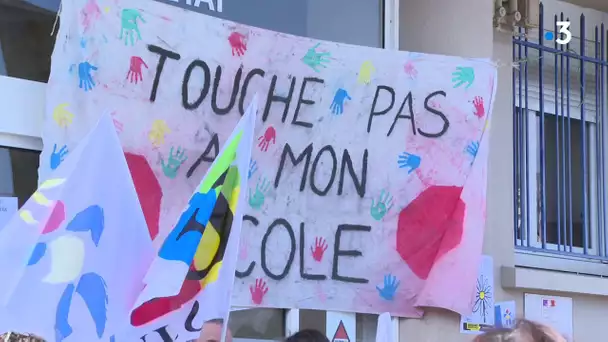 Guéret : manifestation contre la suppression de 10 classes en Creuse