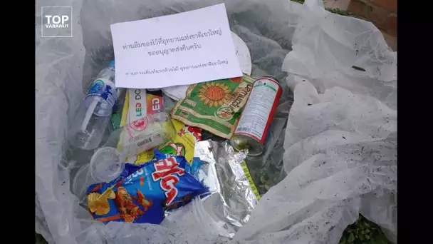 Un parc national de Thaïlande identifie les déchets jetés et les renvoie aux touristes