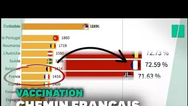 50 millions de vaccinés  la course de graphique qui montre la progression française