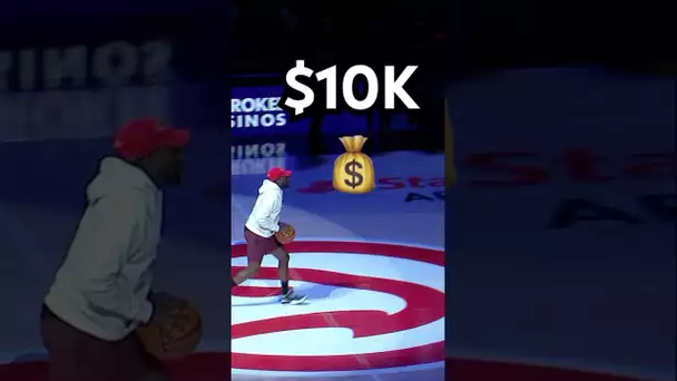 Fan hits a half court shot for $10k 😳