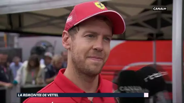 La réaction de Sebastian Vettel