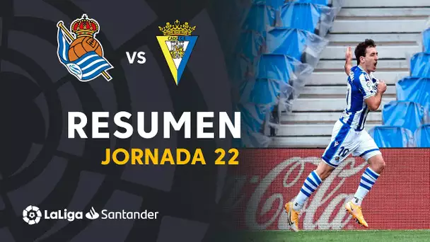 Resumen de Real Sociedad vs Cádiz CF (4-1)