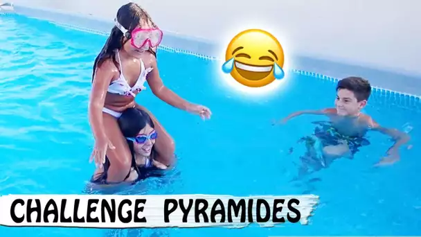 CHALLENGE PISCINE : Jen et sa cousine tentent la pyramide / Family Vlog