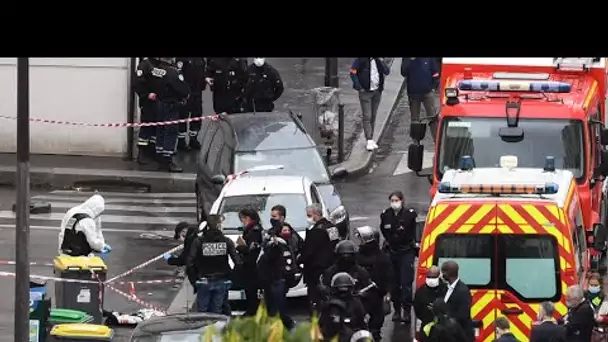 Attaque au couteau à Paris : le suspect prévoyait d'incendier le siège de Charlie Hebdo