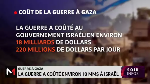 La guerre à Gaza a coûté environ 18 MM$ à Israël