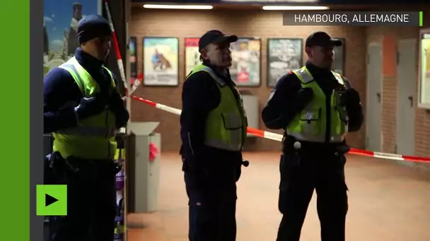 Explosion à un arrêt de train à Hambourg, la police sur place