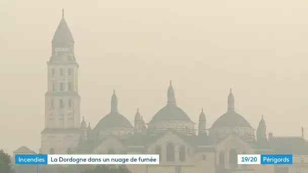 Incendies : la Dordogne dans un nuage de fumée