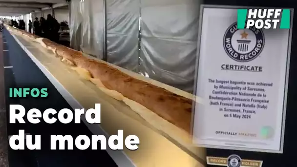 Le record de la plus longue baguette de pain du monde est désormais détenu par la France